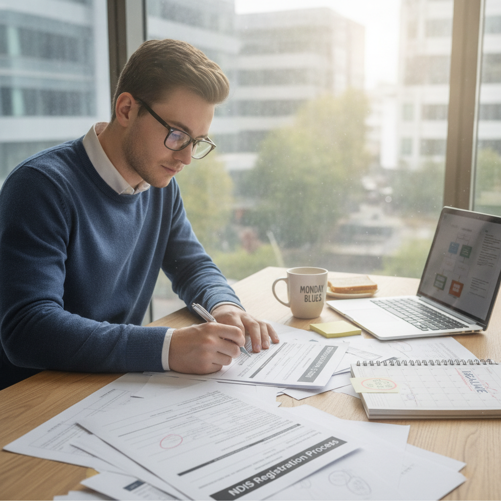 Checklist of NDIS provider eligibility requirements, including business registration, compliance, and documentation steps in 2026.