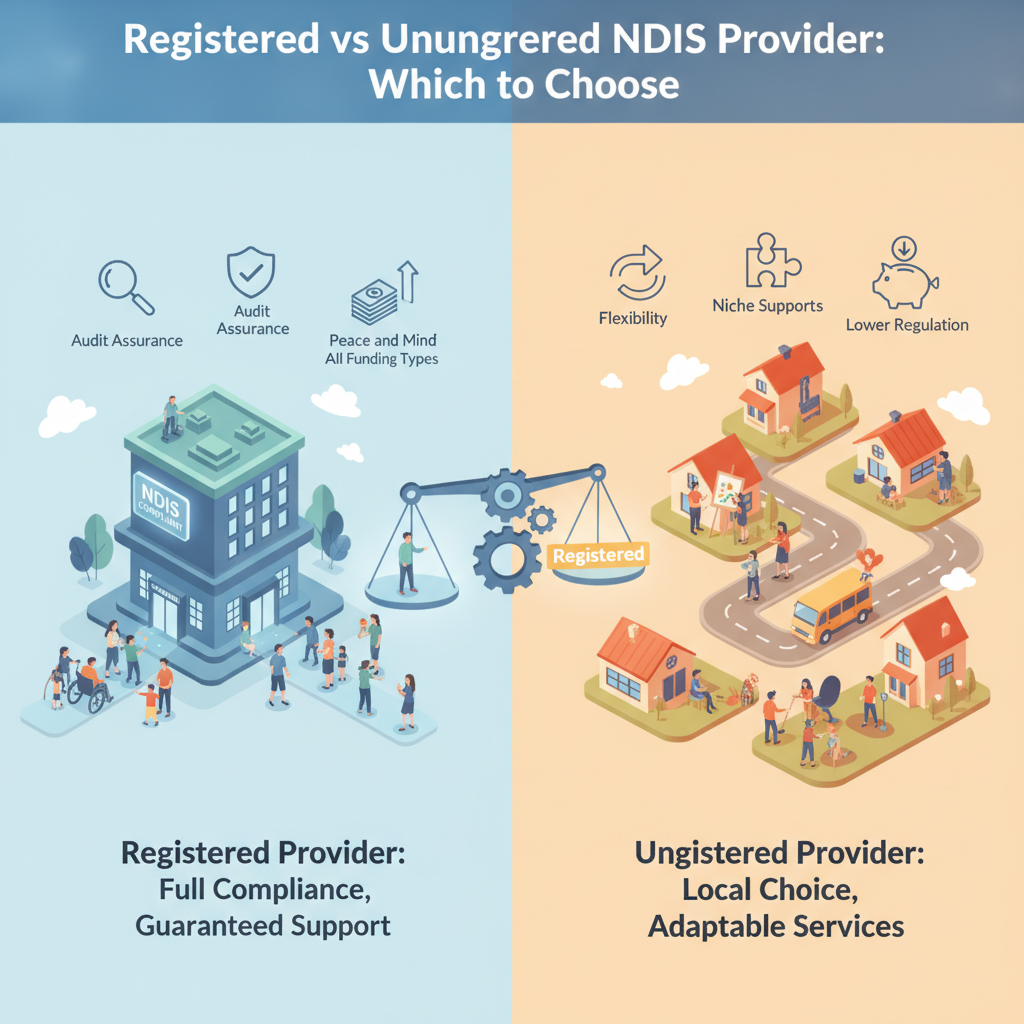 Registered vs Unregistered NDIS Provider: Which to Choose