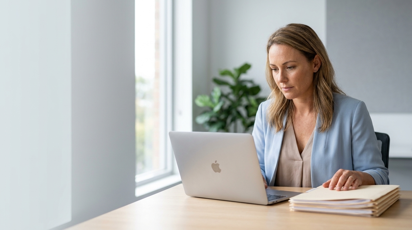 NDIS provider reviewing participant file checklist before an audit.